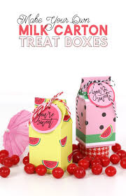 These box packaging templates are affordable or even sometimes free to avail. Free Printable Milk Carton Treat Box Template And Cut File Persia Lou
