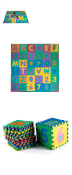 Blocks Tiles And Mats 145931 96 Pc Foam Floor Alphabet And Number Puzzle Mat For Kids 6 Feet Square Buy It No Puzzle Mat Foam Flooring Childrens Play Mat