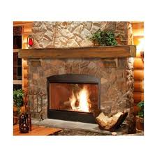 Pearl Mantels Shenandoah Traditional Fireplace Mantel Shelf Traditioneller Kamin Kaminumrandung Rustikale Kamine
