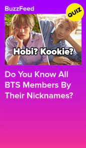 Do You Know All Bts Members By Their Nicknames All Bts Members Bts Members Bts