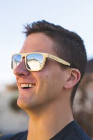 Premium Bamboo Wood Sunglasses With Silver Lenses Wood Sunglasses Men Wood Sunglasses Bamboo Sunglasses