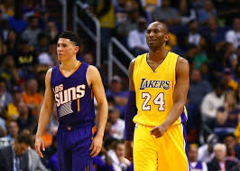 His height is 1.95 m and weight is 93 kg. Lakers News Devin Booker Reveals What Kobe Bryant Would Tell Him At This Stage Of Playoffs