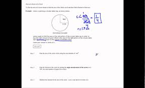 Area Of A Sector And Segment Video Lessons Examples Step By Step Solutions