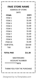 Transactions will be available within a few hours for up to approximately one year. Fake Target Receipt Generator Free Template Nutemplates