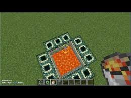 Comment Faire Un Portail Vers L Ender Youtube Minecraft Case
