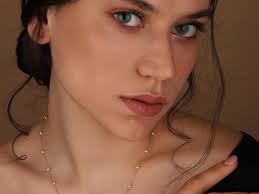 Real Pearl Necklace: Minimalist Gem, 8K/14K/18K Gold Chain