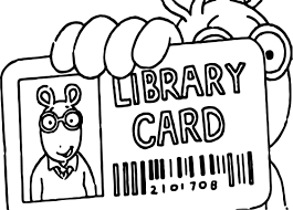 Nice Arthur Library Card Coloring Page Library Card Coloring Pages Printable Coloring Pages