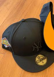 Free custom designs · 48 hour mockups · sample patches New York Yankees Tonal Gold Uv 1996 Ws Side Patch 59fifty Black New Era Fitted Hat