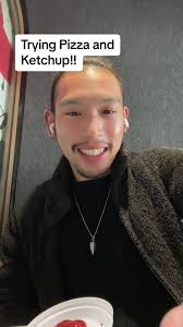 Trying Pizza Rolls with Ketchup