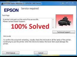 Epson L130 L220 L310 L360 L365 Ink Pad Is At The End Of Its Service Life Error Problem Solution Youtube