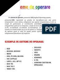 Les systèmes informatiques sont partout dans notre quotidien : Exemple De Sisteme De Operare
