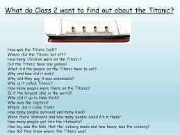 If you know, you know. Titanic Questions Brown Clee Ce Primary School