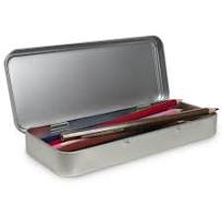 School Student Tin Pencil Box Stationery Gift Customized Printing Tinplate  Pencil Case