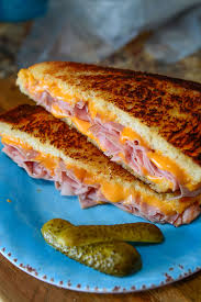 Quickly dip each sandwich in egg mixture. Delicious Grilled Ham And Cheese Sandwich The Salty Pot