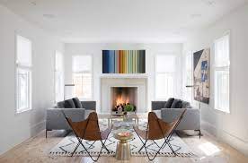 The modern fireplace in this neutral living room by elms interior design blends into its surroundings due in large part to the fact that there's no mantel. Modern Fireplaces Design Ideas In Cozy Rooms