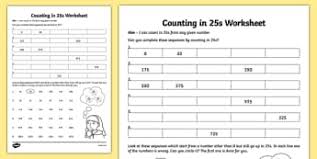 Counting In 25s Counting Ks2 Counting Primary Resources