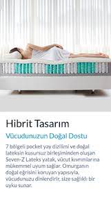 seven z lateks hybrid seri yatak yatas bedding