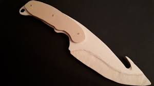Printable knife templates homemade knife template. Wooden Gut Knife Tutorial Free Templates Youtube