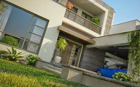 3d Front Elevation Com Modern House Plans House Designs In Modern Architecture 1 Kanal Plot Modern Modern House Plans House Design House Architecture Design