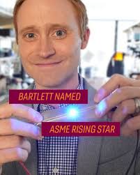 Michael Bartlett has been named an @asmedotorg Rising Star! The award was  given to researchers with recognitions such as the NSF CAREER Award, ONR  Young Investigator Award, and others.