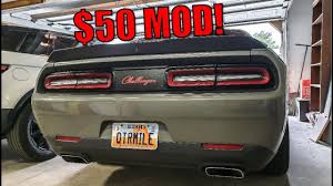 New Mod Dodge Challenger Scat Pack Hellcat Taillight Divider Installati Dodge Challenger Scat Pack Dodge Challenger Scat Pack