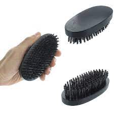 Men Boar Hair Bristle Beard Mustache Brush Palm Soft Round Wood Handle Black New 692541971361 Ebay Beard No Mustache Boar Bristle Hair Brush Hair Brush