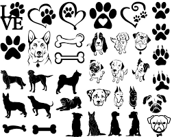 Paw Prints Heart Svg Dog Paw Svg Dog Love Dog Svg Etsy Paw Print Dog Paws Prints
