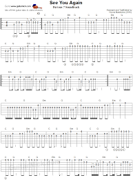 Nirvana Smells Like Teen Spirit аккорды на акустическую гитару See You Again Furious 7 Easy Guitar Tablature 1 Guitar Tabs Easy Guitar Guitar Tabs Songs