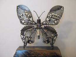 Butterfly Made From Scrap Metal Alkolaiarts Scrap Metal Art Metal Artwork Metal Art