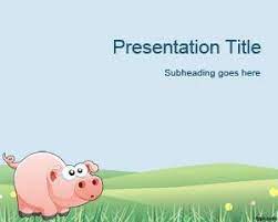 Free Pig Powerpoint Template Is A Funny Cartoon Ppt Template And Slide Design With A Pig Powerpoint Template Free Powerpoint Templates Powerpoint Slide Designs