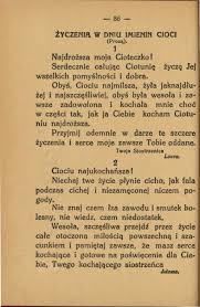 Kliknij tutaj, aby dostać odpowiedź na pytanie napisz zyczenia imieninowe dla cioci. Strona Elwira Korotynska 100 000 Powinszowan Djvu 88 Wikizrodla Wolna Biblioteka