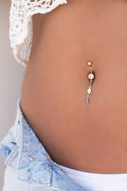 Tiny Gold Leaf Belly Button Piercing With Purple Swarovski Etsy In 2020 Belly Piercing Jewelry Gold Belly Button Rings Belly Button Piercing
