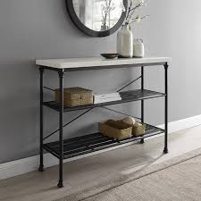 Dorcia 48 Console Table Reviews Joss Main In 2020 Marble Console Table Marble Top Console Table Console Table Decorating