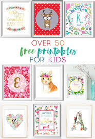 Kids Wall Art Ideas Free Printables For Your Child S Nursery Bedroom Or Playroom Art Wall Kids Playroom Art Free Printable Art