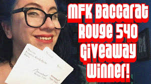 Since 2006 he has also presented olfactory performances throughout the world. Maison Francis Kurkdjian Baccarat Rouge 540 Sample Winner Announced Youtube