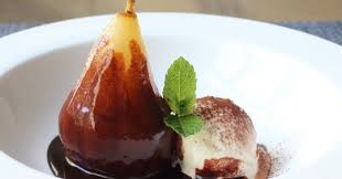 They Say Auguste Escoffier Created This Dish In Honor Of The Opera La Belle Helen But We Chefs Know The Real Reason H Food Wishes Poached Pears Pear Dessert