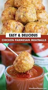 If you are really in the meatball mind frame, then you need to check out my mexican turkey meatballs and my healthy chicken meatball meal prep. Easy Chicken Parmesan Meatballs Chicken Meatball Recipes Chicken Parmesan Meatballs Baked Chicken Meatballs