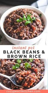 Black Beans Or Pinto Beans Instant Pot Black Beans And Rice Recipe With Images Vegan Instant Pot Recipes Healthy Instant Pot Recipes Instapot Recipes
