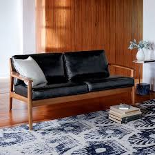 Learn everything you need to know about ordering + assembling a sectional sofa. Mathias Mid Century Wood Frame Leather Loveseat 66