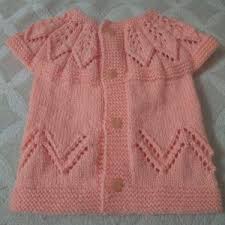 Yakadan Baslama Ajur Suslemeli Yaprak Desenli Bebek Cocuk Yelegi Yapimi 1 Yas Bebek Sapkasi Orme Baby Knitting Patterns Orgu