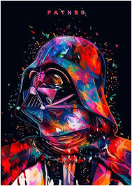 Colorful Vader Star Wars Art Star Wars Tribute Star Wars Wallpaper