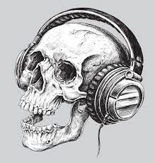Huge collection, amazing choice, 100+ million high quality, affordable rf and rm images. Hand Drawn Sketchy Skull With Headphones Ad Drawn Hand Sketchy Headphones Skull Ad Headphones Tattoo How To Draw Hands Skull Art