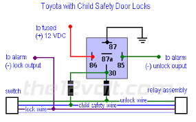 Many ford/lincoln/mercury/dodge/chrysler/plymouth and early 90's gm trucks reverse polarity systems use no relays, but instead the door lock/unlock motors are controlled directly from the lock and unlock switches in the door. Door Locks Toyota With Child Safety Door Lock System Relay Wiring Diagram