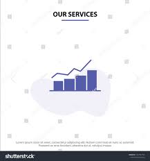 Our Services Growth Chart Flowchart Graph Stock Vector