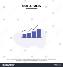 our services growth chart flowchart graph stock vector