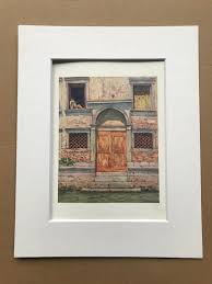 Entertainment center for tvs up to 60. 1904 The Orange Door Original Antique Print Venice Italy Mounted And Matted Available Framed
