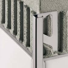 Die schlüter schienen e sind hochwertige abschlussprofile aus edelstahl. Schluter Quadec E Edelstahl Dekorprofil H 10 0 Mm L 2500 Mm Quadratprofile Fliesenschienen Fliesenprofile24