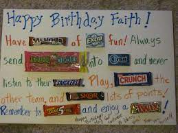 Celebrate each year of someone's life with a customized diy card. A Huge Birthday Card Made With A Foam Board And Candybars Glued On Birthday Cards Card Making Birthday Big Birthday Cards