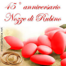 La tradizione attuale di conferire un nome e un significato agli anniversari di matrimonio nacque nella germania i 35 anni di matrimonio e felicità trascorsi insieme. Nozze Di Rubino