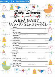They must unscramble all of the words. Unjumble Baby Words For A Party 15 Baby Shower Games To Make Your Party Pop
